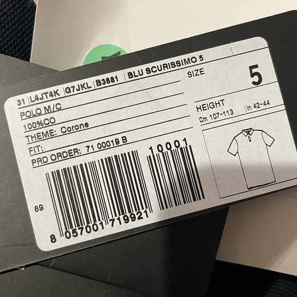 NWT Dolce & Gabbana Boys Navy Polo Shirt - Picture 3 of 3